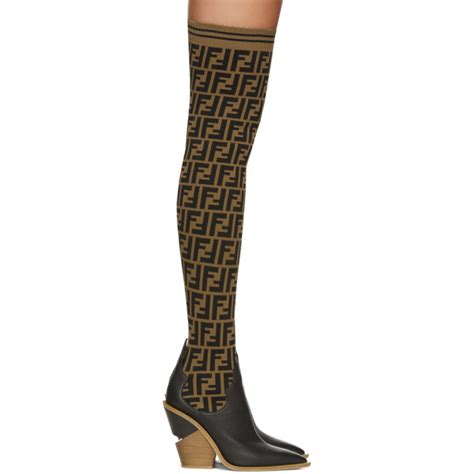 fendi knee sock boot 39|fendi knee high sock boots.